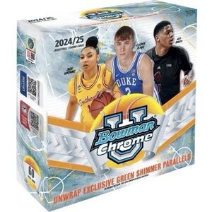 Basketball Trading Card Box - Green Shimmer Edition